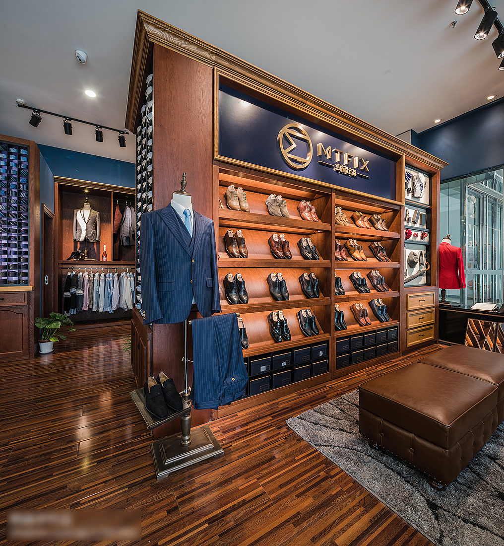 鎮(zhèn)江萬達廣場麥梯定制男裝西裝店 時尚與質感并存的零售空間